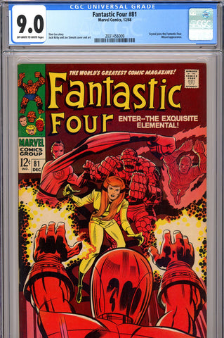Fantastic Four #081 CGC graded 9.0 SOLD!