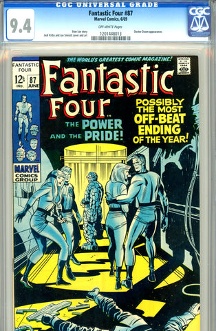 Fantastic Four #087   CGC graded 9.4 - SOLD!