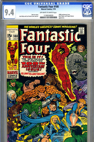 Fantastic Four #100   CGC graded 9.4 SOLD!