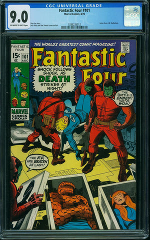 Fantastic Four #101  CGC graded 9.0 - SOLD!