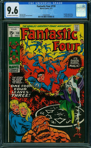 Fantastic Four #110 CGC graded 9.6 - SOLD!