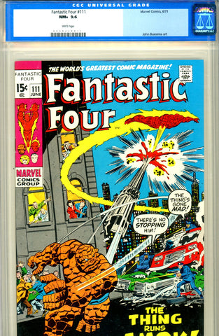 Fantastic Four #111 CGC graded 9.6 white pages - SOLD!