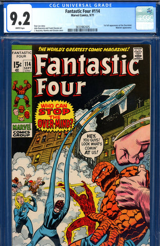 Fantastic Four #114 CGC graded 9.2 - first Overmind appearance - SOLD!