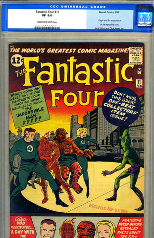 Fantastic Four #11   CGC graded 8.0 - SOLD!