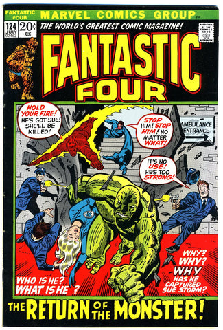 Fantastic Four #124  VF/NEAR MINT   1972