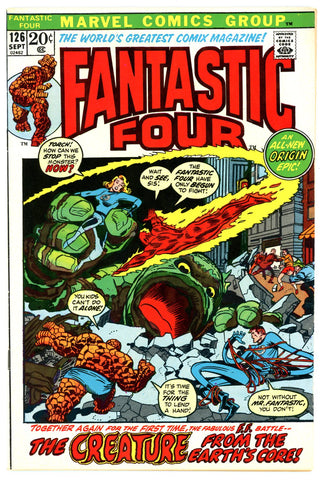 Fantastic Four #126 VERY FINE  1972 cover swipe