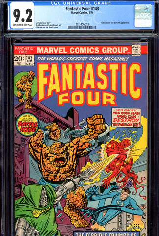 Fantastic Four #143 CGC graded 9.2 Doctor Doom c/s SOLD!