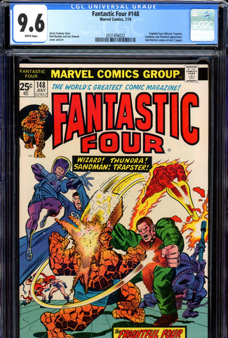 Fantastic Four #148 CGC graded 9.6  white pages - SOLD!
