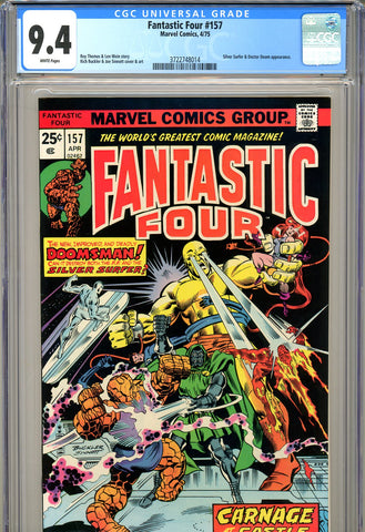Fantastic Four #157 CGC 9.4 - Silver Surfer and Doctor Doom c/s - SOLD!