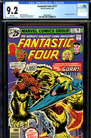 Fantastic Four #171 CGC graded 9.2 - first appearance of Gorr