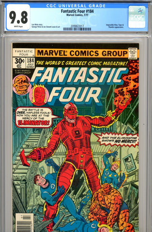 Fantastic Four #184 CGC graded 9.8 - HIGHEST GRADED - SOLD!