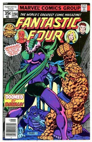 Fantastic Four #194 VF/NEAR MINT  '78