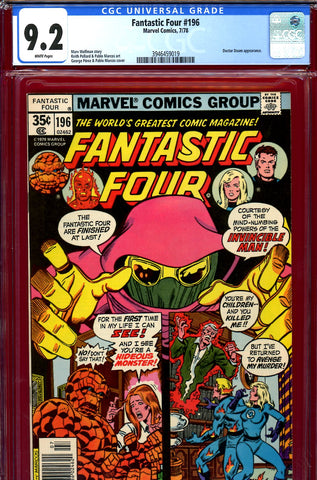 Fantastic Four #196 CGC graded 9.2 Doctor Doom appearance
