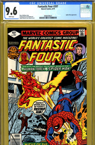 Fantastic Four #207 CGC graded 9.6 Spider-Man cover and story