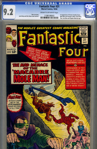 Fantastic Four #31  CGC graded 9.2 - SOLD