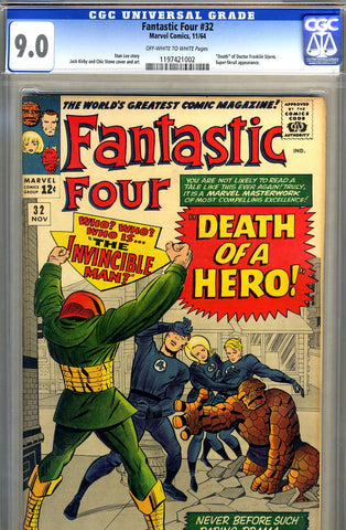 Fantastic Four #32   CGC graded 9.0 - SOLD