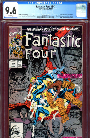 Fantastic Four #347 CGC graded 9.6 guests galore!