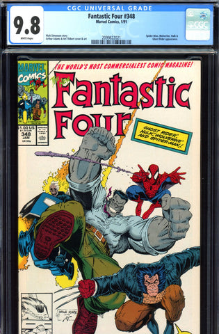Fantastic Four #348 CGC graded 9.8  HIGHEST GRADED - SOLD!