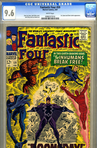 Fantastic Four #59   CGC graded 9.6 - white pages - SOLD