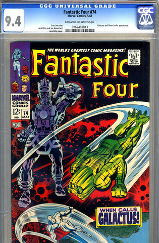 Fantastic Four #74  CGC graded 9.4 - SOLD