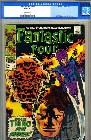 Fantastic Four #78  CGC graded 9.2 - SOLD