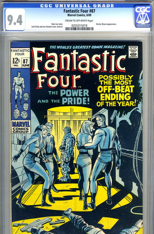 Fantastic Four #87   CGC graded 9.4 - SOLD!