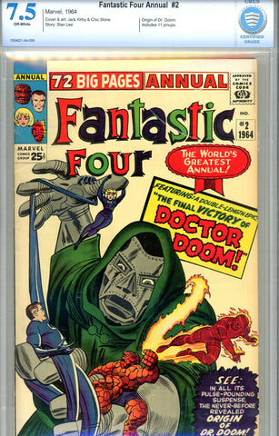 Fantastic Four Annual #02   CBCS graded 7.5 - origin Doc Doom - SOLD!