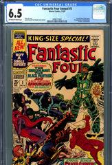 Fantastic Four Annual #05 CGC graded 6.5 - first solo Silver Surfer story