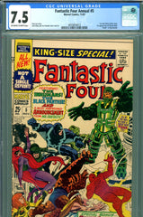 Fantastic Four Annual #5 CGC graded 7.5 - first solo Silver Surfer story