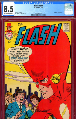 Flash #177 CGC graded 8.5 - Trickster appearance - SOLD!