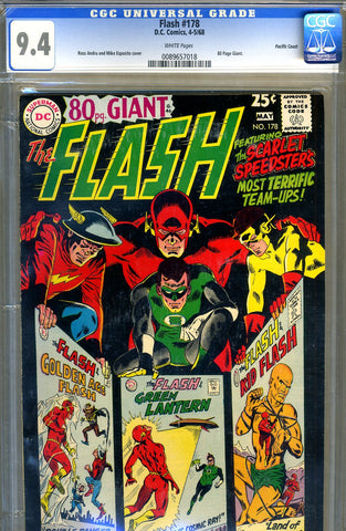 Flash #178   CGC graded 9.4 - Giant - SOLD