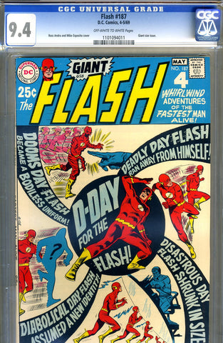 Flash #187   CGC graded 9.4 - Giant - SOLD