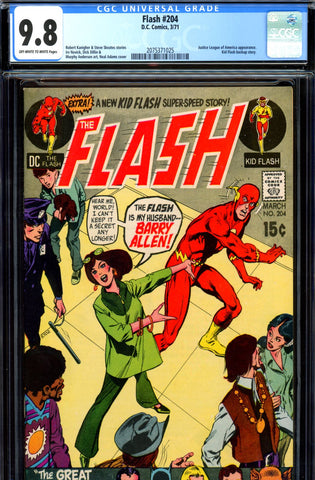 Flash #204 CGC graded 9.8 - HIGHEST GRADED  Neal Adams cover SOLD!