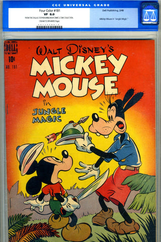 Four Color #181   CGC graded 8.0  -  Mickey Mouse - 1948 - SOLD