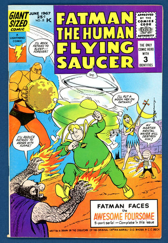 Fatman, the Human Flying Saucer #2 VF/NEAR MINT 1967