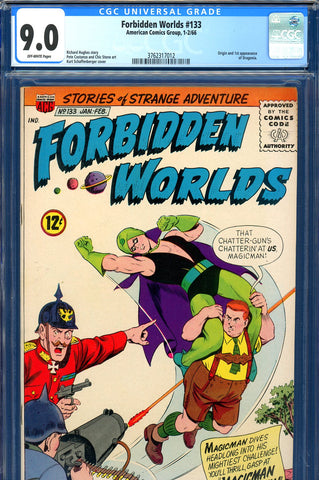 Forbidden Worlds #133 CGC 9.0 org/1st app of Dragonia