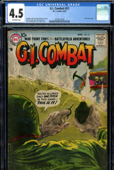 G.I. Combat #051 CGC graded 4.5  Grandenetti cover  grey tone cover
