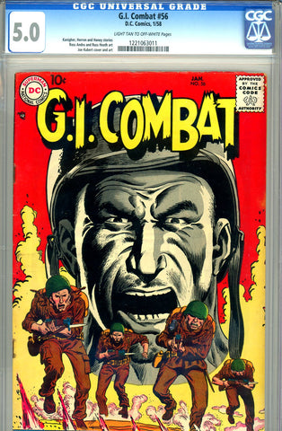 G.I. Combat #056 CGC graded 5.0 Sgt. Rock prototype - SOLD!