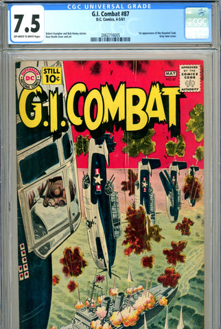 G.I. Combat #087 CGC graded 7.5  first Haunted Tank - SOLD!