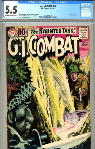 G.I. Combat #090 CGC graded 5.5 fourth Tank - SOLD!