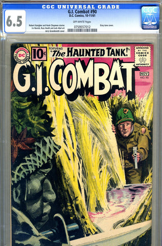 G.I. Combat #090   CGC graded 6.5 fourth Haunted Tank SOLD!