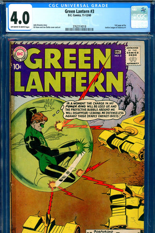 Green Lantern #03 CGC graded 4.0  Kane cover/art - SOLD!