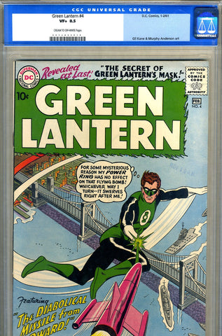 Green Lantern #04   CGC graded 8.5 - SOLD!