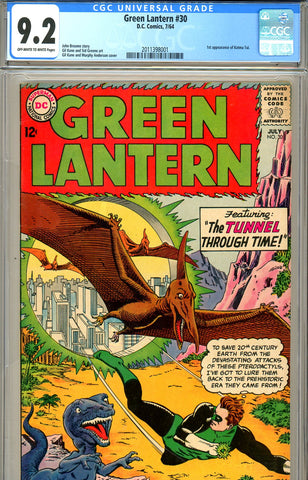 Green Lantern #30 CGC graded 9.2 SOLD!