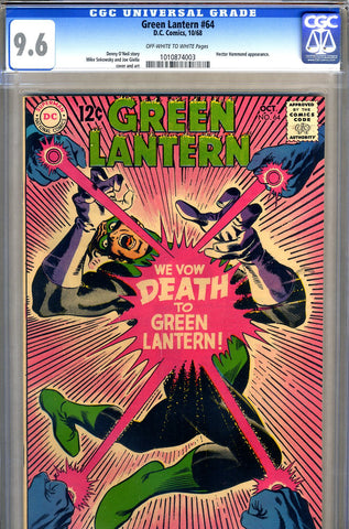 Green Lantern #64   CGC graded 9.6 - SOLD