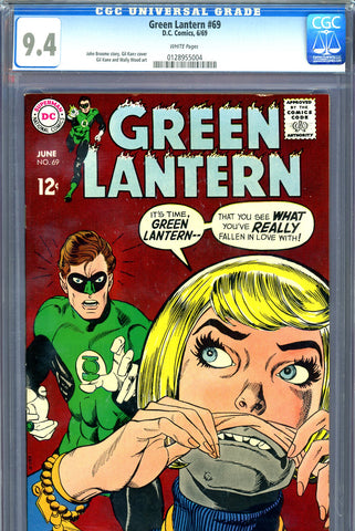 Green Lantern #69 CGC graded 9.4 Kane/Wood art - SOLD!