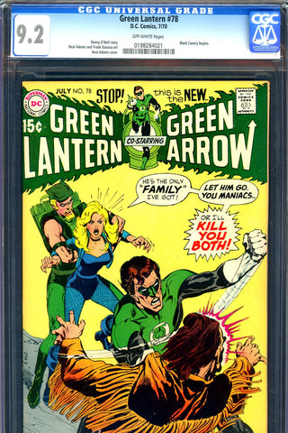Green Lantern #78 CGC graded 9.2  Black Canary begins - SOLD!