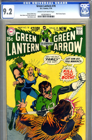 Green Lantern #78   CGC graded 9.2 - SOLD!
