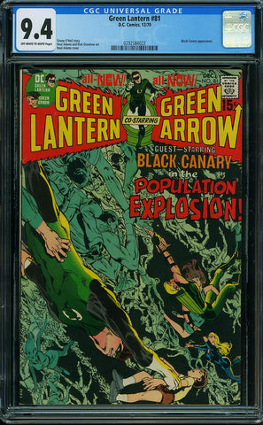 Green Lantern #81  CGC graded 9.4 - Neal Adams c/a - SOLD!