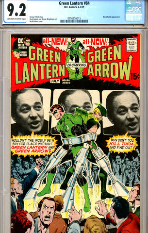 Green Lantern #84 CGC graded 9.2  Adams cover SOLD!